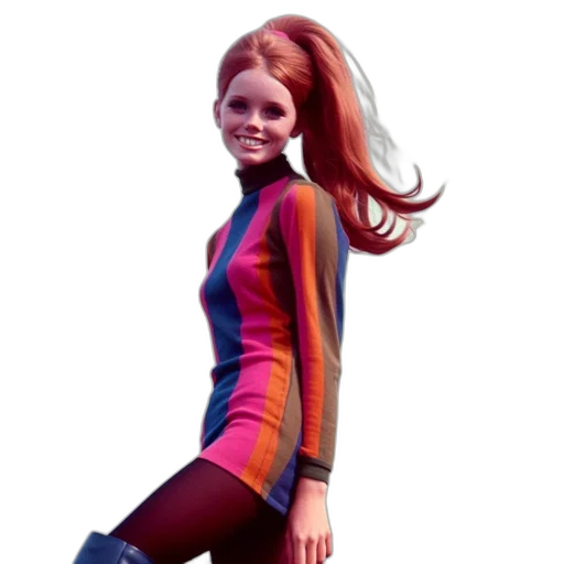 dress, hair, concept art, 3d render transparent PNG cut-out