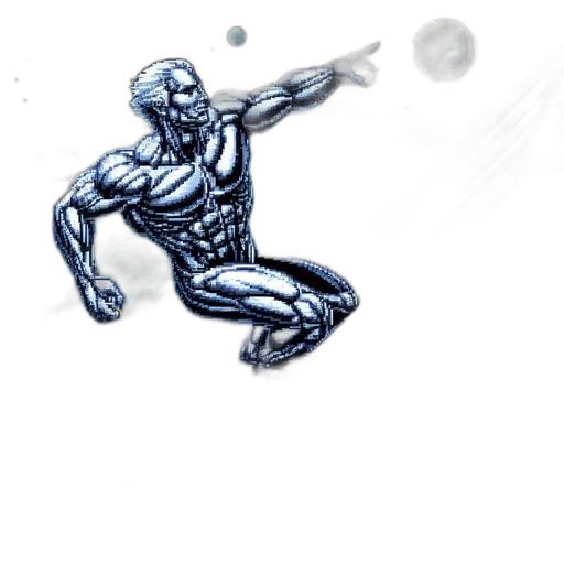 robot, creature, weapon, comic book art transparent PNG cut-out