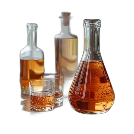 bottle, 3d render, text, revision transparent PNG cut-out