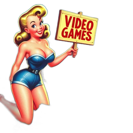 3d render, neon lights, blonde, woman transparent PNG cut-out