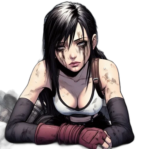 weapon, face, comic book art, concept art transparent PNG cut-out