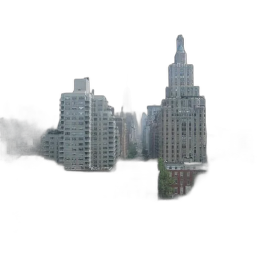 building, 3d render, photorealistic, concept art transparent PNG cut-out