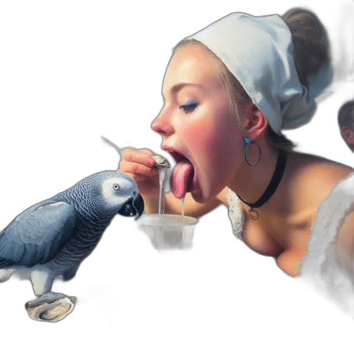 animal, photorealistic, concept art, oil painting transparent PNG cut-out