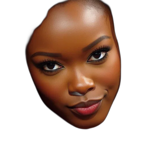 face, crown, mask, hair transparent PNG cut-out