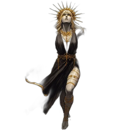 staff, dress, fantasy art, concept art transparent PNG cut-out