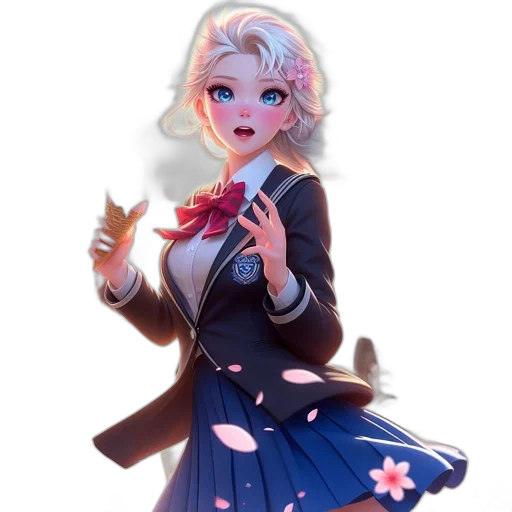staff, dress, jacket, anime transparent PNG cut-out