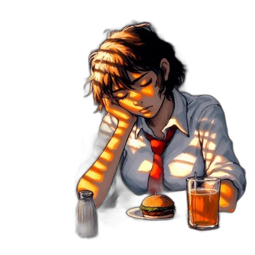 food, robot, staff, pixel art transparent PNG cut-out