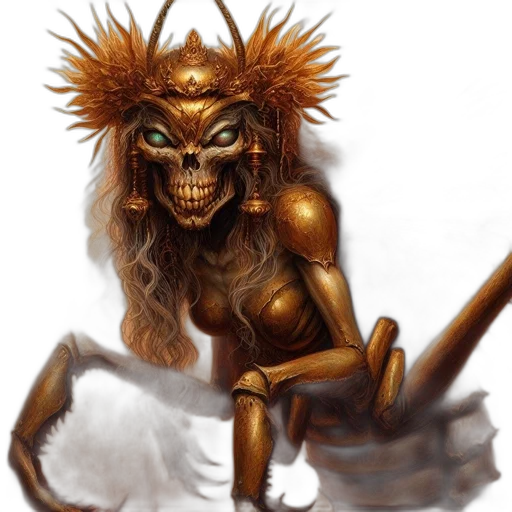 staff, creature, fantasy art, concept art transparent PNG cut-out