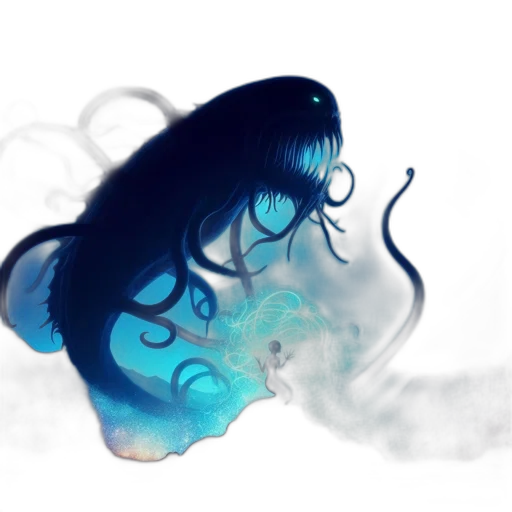 hair, mask, dragon, creature transparent PNG cut-out