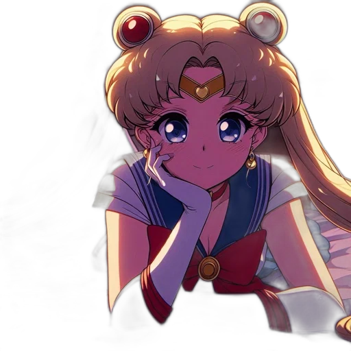 face, anime, pixel art, vaporwave transparent PNG cut-out