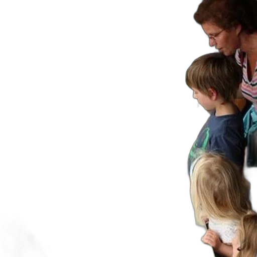 family, gathers, around, table transparent PNG cut-out
