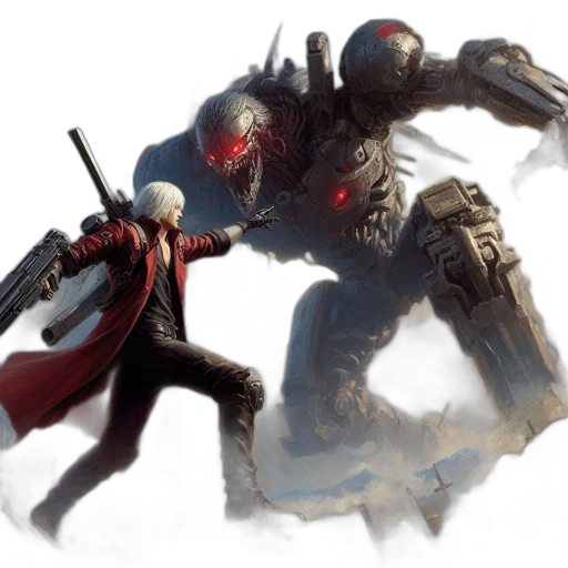 robot, concept art, fantasy art, comic book art transparent PNG cut-out