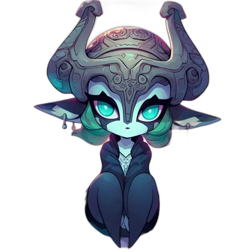 staff, creature, mask, dragon transparent PNG cut-out