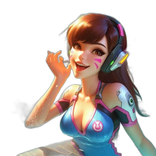 robot, dress, face, staff transparent PNG cut-out