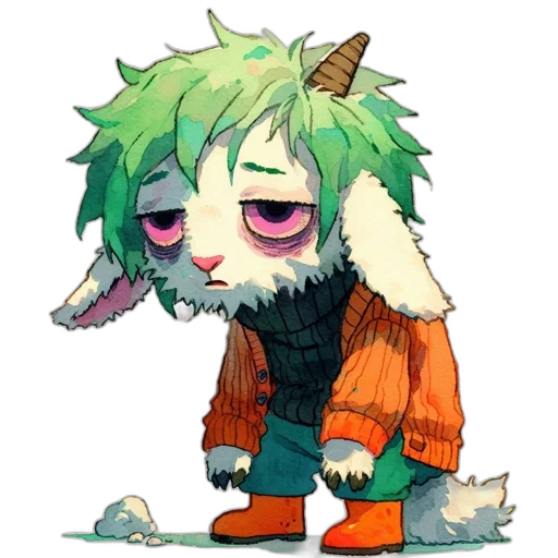 creature, mask, animal, jacket transparent PNG cut-out