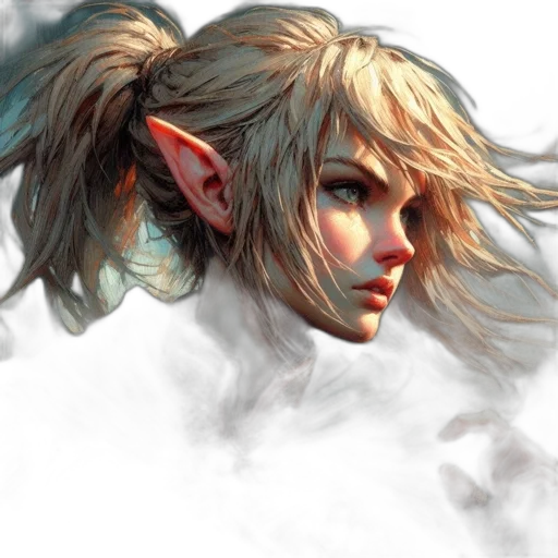 face, dragon, hair, fantasy art transparent PNG cut-out