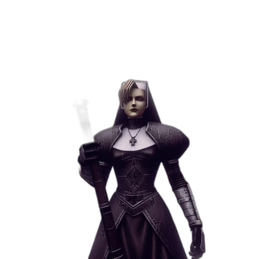 dress, staff, mask, concept art transparent PNG cut-out
