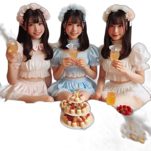 food, pastel, three, young transparent PNG cut-out