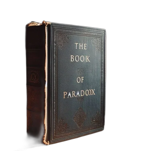 dark-spined, book, named, paradox transparent PNG cut-out