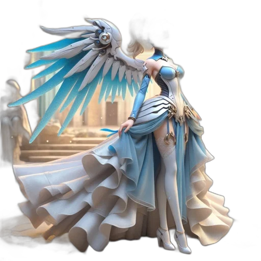 dragon, dress, jewelry, concept art transparent PNG cut-out