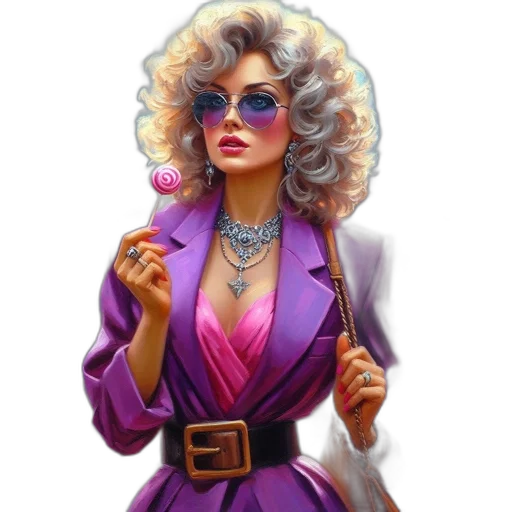 jacket, jewelry, dress, comic book art transparent PNG cut-out
