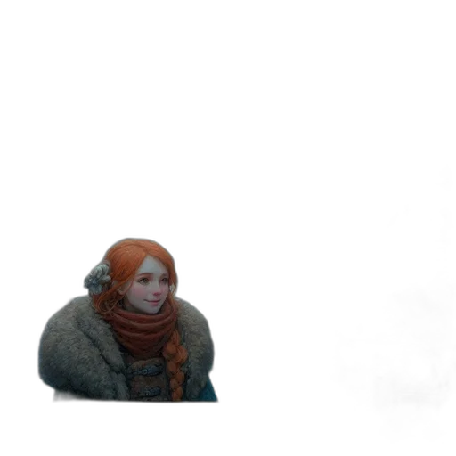 creature, staff, face, hat transparent PNG cut-out