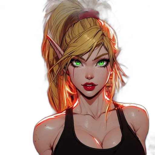 staff, face, mask, fantasy art transparent PNG cut-out