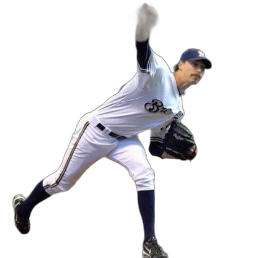 pitcher, white, uniform, word transparent PNG cut-out