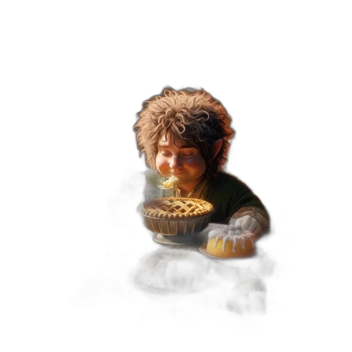 food, creature, hair, face transparent PNG cut-out