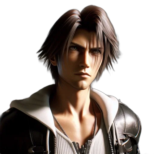 jacket, face, concept art, photorealistic transparent PNG cut-out