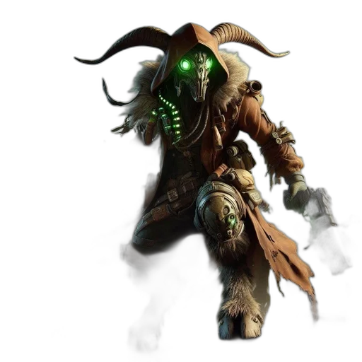 mask, creature, staff, concept art transparent PNG cut-out