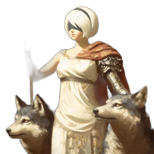 dress, staff, fantasy art, concept art transparent PNG cut-out