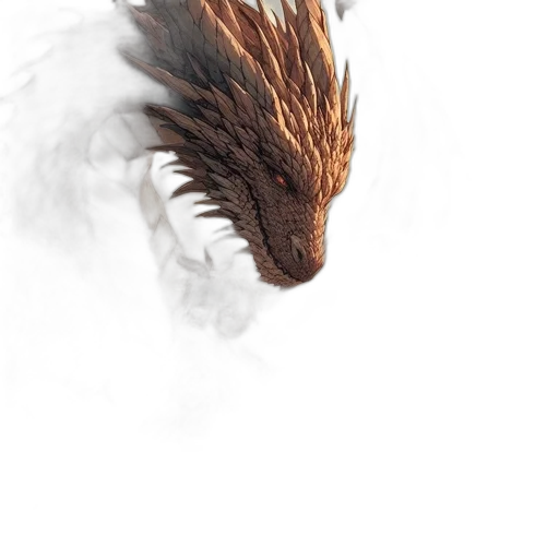 dragon, creature, animal, hair transparent PNG cut-out