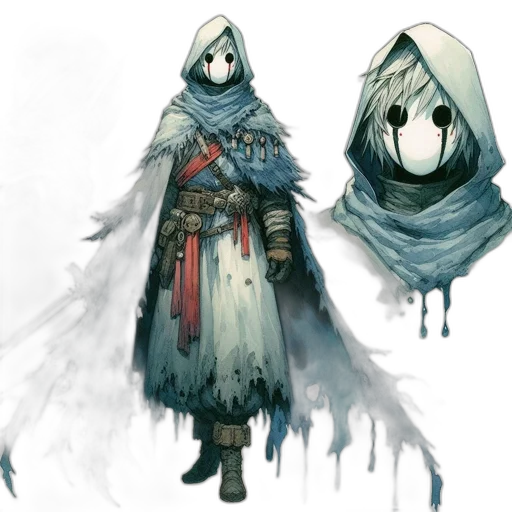 mask, concept art, fantasy art, comic book art transparent PNG cut-out