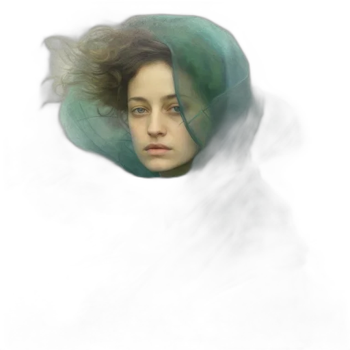 face, hair, creature, mask transparent PNG cut-out