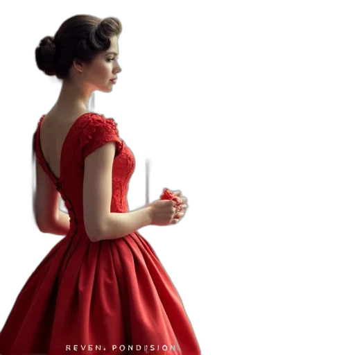 dress, crown, photorealistic, 3d render transparent PNG cut-out