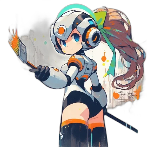 staff, robot, weapon, sword transparent PNG cut-out