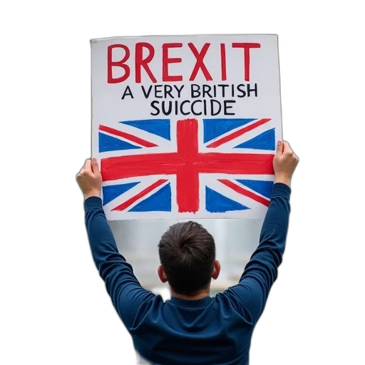 person, holding, sign, reads transparent PNG cut-out