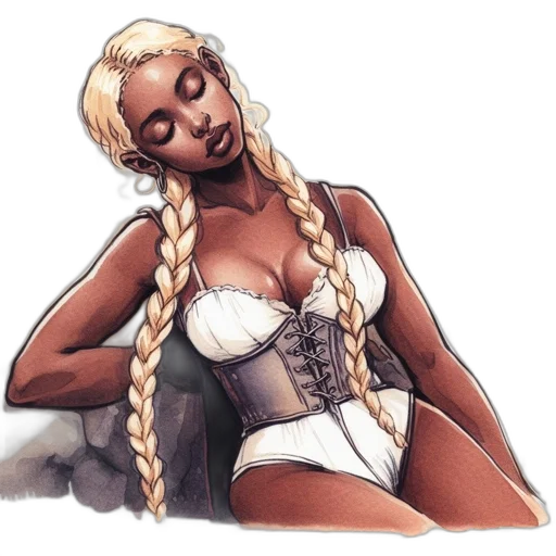 dress, jewelry, concept art, comic book art transparent PNG cut-out