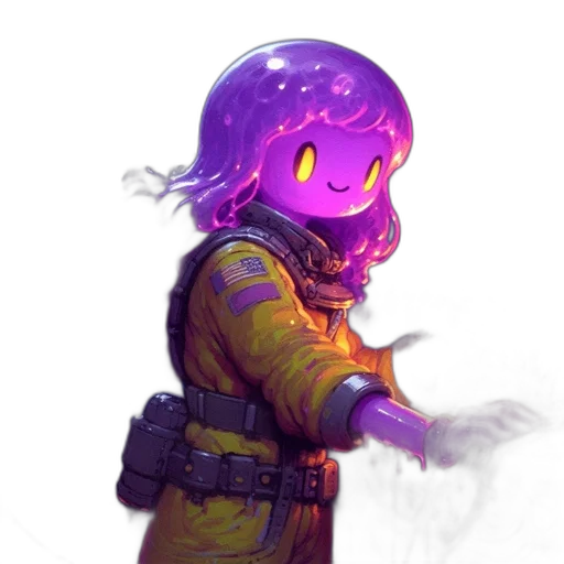 mask, staff, jacket, robot transparent PNG cut-out
