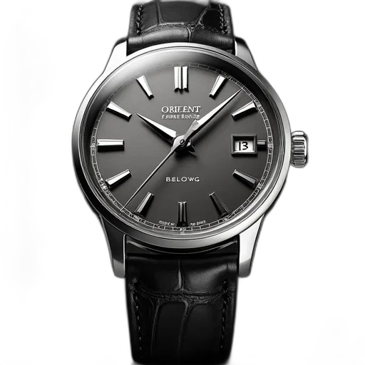 silver, replica, orient, watch transparent PNG cut-out