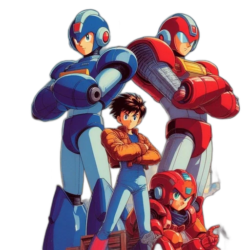 robot, concept art, comic book art, pixel art transparent PNG cut-out