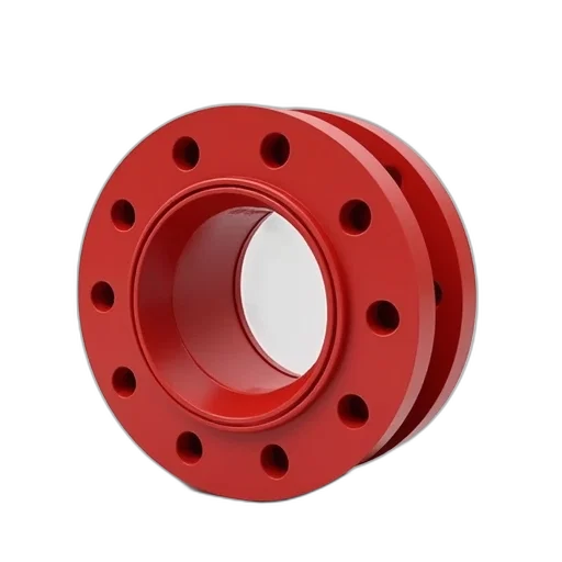 3d render, red, rubber, spacer transparent PNG cut-out