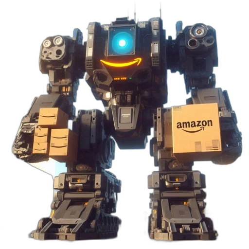 robot, weapon, 3d render, concept art transparent PNG cut-out