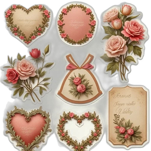 jewelry, earth tones, red, pastel transparent PNG cut-out