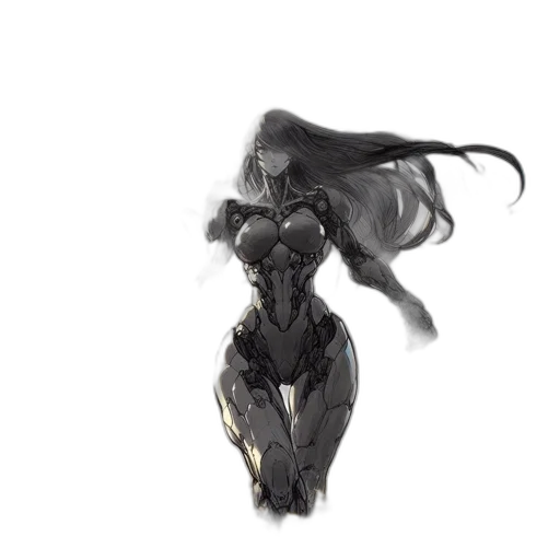 robot, dress, mask, weapon transparent PNG cut-out