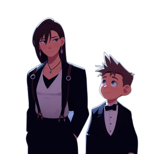 jacket, staff, concept art, cartoon transparent PNG cut-out