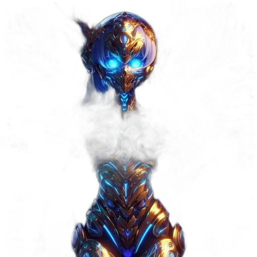 dragon, mask, robot, creature transparent PNG cut-out