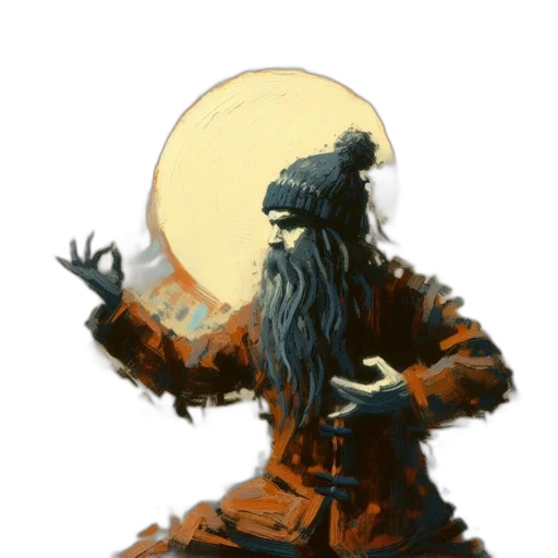 creature, staff, concept art, fantasy art transparent PNG cut-out