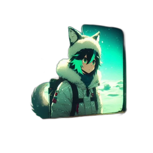 jacket, mask, animal, hat transparent PNG cut-out